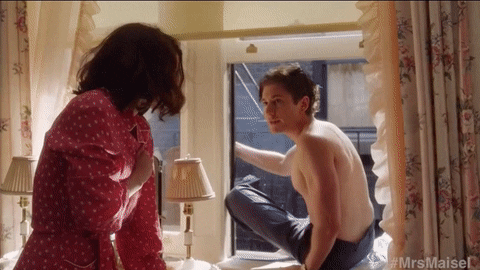 Kissing Season 1 GIF by The Marvelous Mrs. Maisel