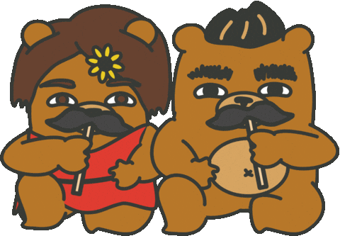 Man Beard Sticker by maludbear