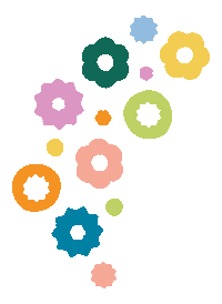 Flower Circle Sticker by Erstwilder