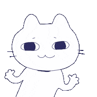 Happy Cat Sticker by Aya Kneitner