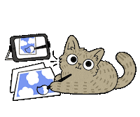 Cat Sticker by meowbox