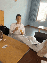 School Eating GIF
