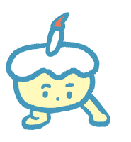 O_MUSU_B birthday cake かわいい ケーキ Sticker