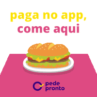 pede-pronto comida dieta alelo pede pronto Sticker