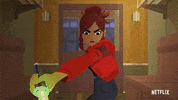how dare you kick GIF by NETFLIX