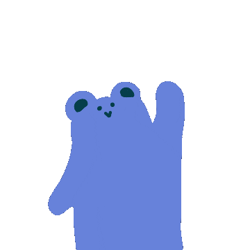 pokupku giphyupload hi bye bear Sticker