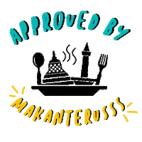 makanterusssofficial foodblog food blogger makanterusss makan terus Sticker