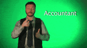 sign language accountant GIF by Sign with Robert