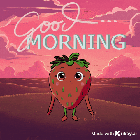 Good Morning Hello GIF by TeamKrikey
