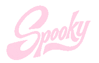 SUPERNICELETTERS halloween spooky lettering spook Sticker