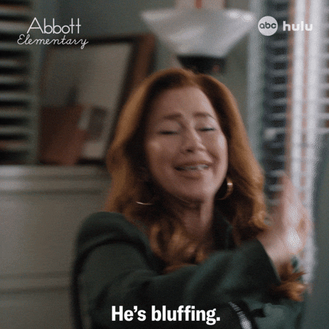 Abbott Bluffing GIF by ABC Network