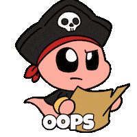 Oh Oh Oops Sticker by Christophers Genie