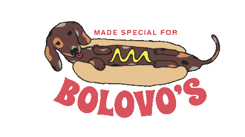 Hot Dog Sticker by BOLOVO PRODUCTIONS
