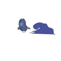Run 拜拜 GIF by Liberty Cats Emojis