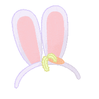 slothshi bunny rabbit hase headband Sticker