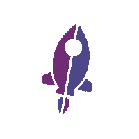 Rocket Ship Space Sticker by marcusthomasllc