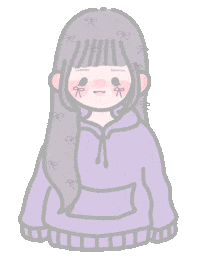 _mizuna_bc_ purple かわいい blush ribbon Sticker
