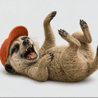 suri-cz laugh laughing meerkat smich GIF