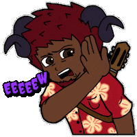 Disgusted Illustration Sticker