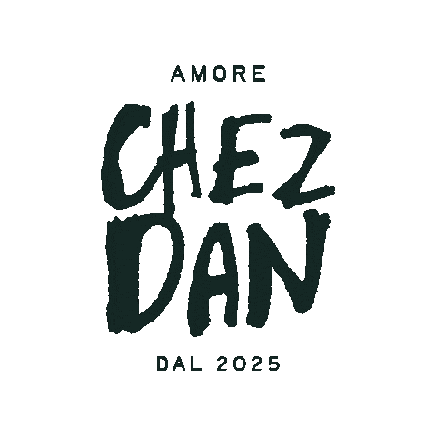 ChezDan giphygifmaker logo pizza restaurant Sticker
