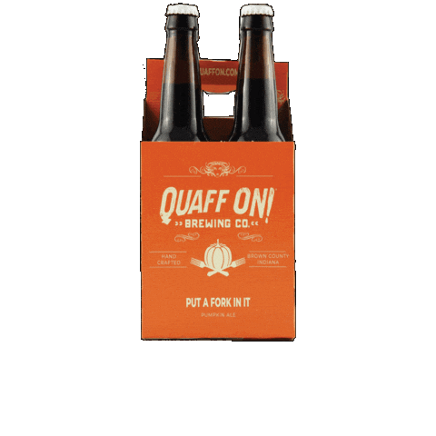 Fall Pumpkin Sticker by Quaff ON! Brewing Company
