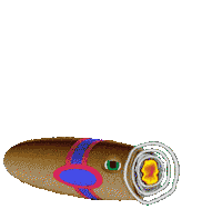 Cigar Smoking Sticker