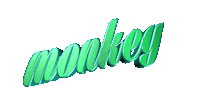 Monkey Sticker by GIPHY Text