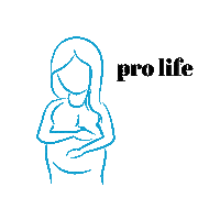 Pro-Life Pregnancy Sticker by Human Defense Initiative