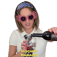 Harry Potter Drinking Sticker by Loryn Powell