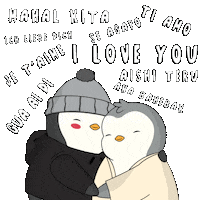 I Love You Penguin Sticker by Pudgy Penguins