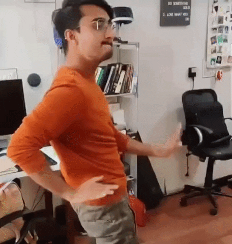 geekslab giphygifmaker party time dancing guy happy guy GIF