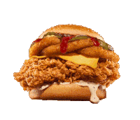 Onion Rings Burger Sticker by KFC_Singapore
