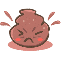 mad poop Sticker by Geo Law