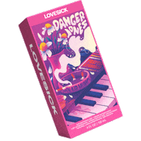 Love Sick Pink Hair Sticker by Danger Jones™