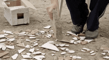 bbc bored break smash bbc three GIF