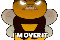 Angry Plan B Sticker by Plan Bee Studios