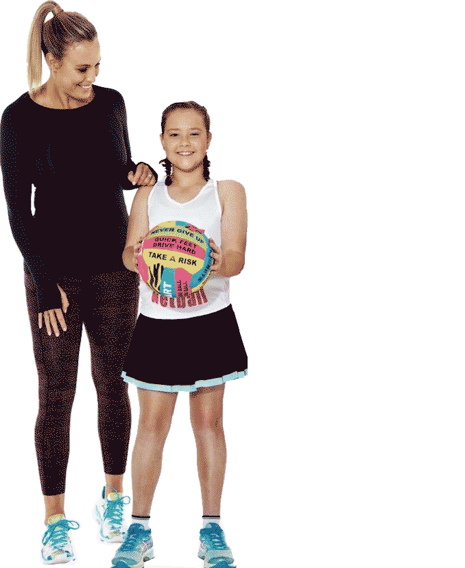 kimgreen sarahwall Sticker by NETFIT Netball