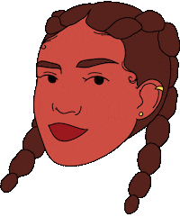 Wink Sasha Sticker by Clémence Gouy
