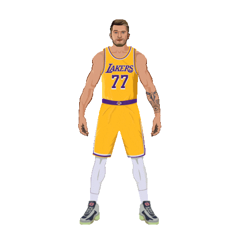 Los Angeles Lakers Basketball Sticker by Panini America