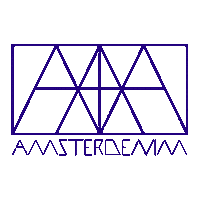blue city logo Sticker by Amsterdenim
