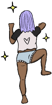 Girl Coffee Sticker