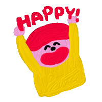 Happy Sticker