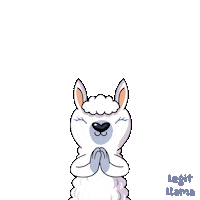 Sheep Pray Sticker by VeeFriends