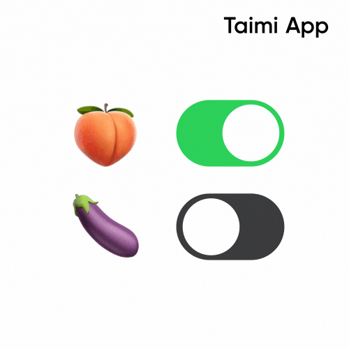 Peach Switch GIF by Taimi