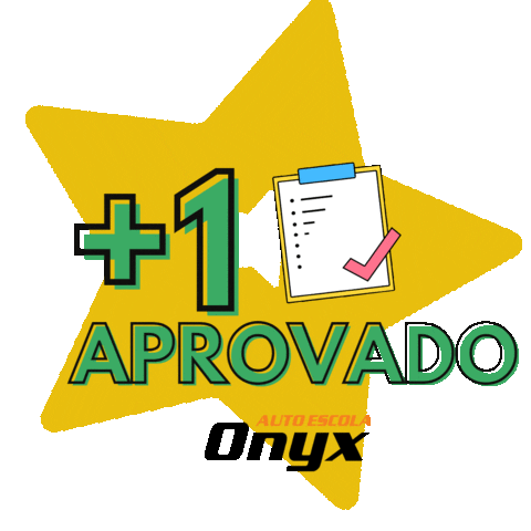 Autoescola_Onyx giphyupload aprovado autoescola onyx Sticker