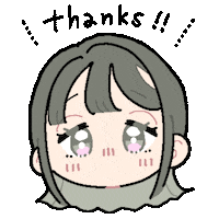 Girl Thank You Sticker