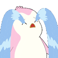 Sad Pink Sticker by Pudgy Penguins