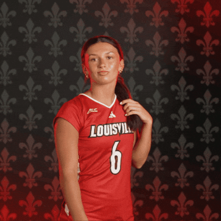 Volleyball Go Cards GIF by Louisville Cardinals