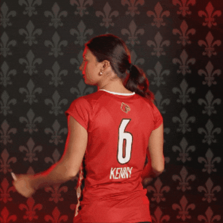 Volleyball Go Cards GIF by Louisville Cardinals