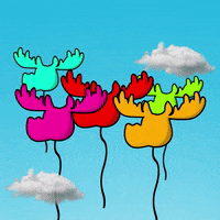 DoYouMoose celebration up endless sky GIF